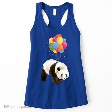 Happy Celebration Panda Balloon Women's Tank Top