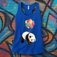 Happy Celebration Panda Balloon Women's Tank Top thumb 3