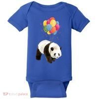 Happy Celebration Panda Balloon Baby Bodysuit thumb 0