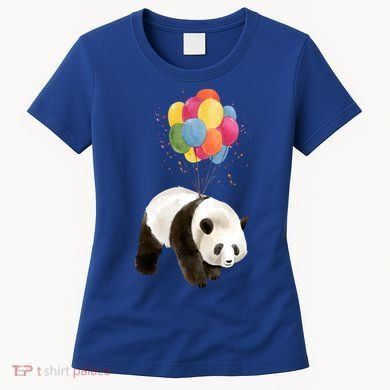 Happy Celebration Panda Balloon Women's T-Shirt