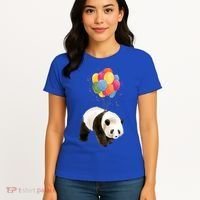 Happy Celebration Panda Balloon Women's T-Shirt thumb 4