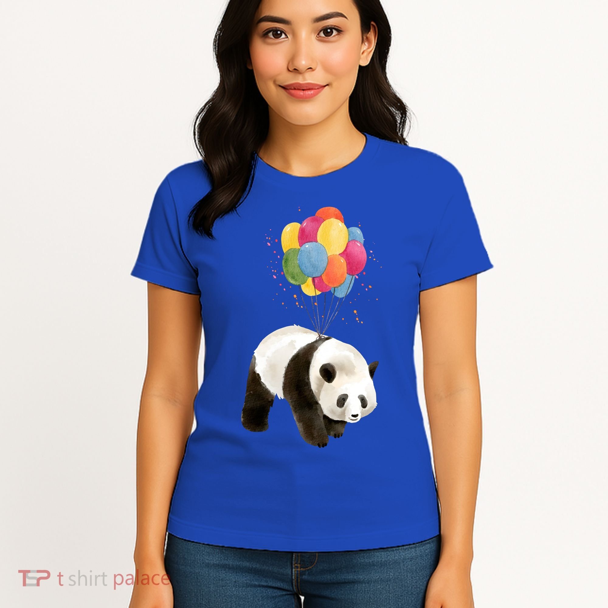 Happy Celebration Panda Balloon Women's T-Shirt
