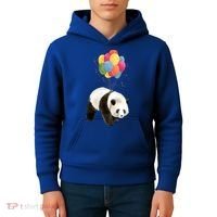 Happy Celebration Panda Balloon Kids Hoodie thumb 4