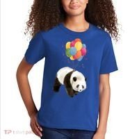 Happy Celebration Panda Balloon Kids T-Shirt thumb 2