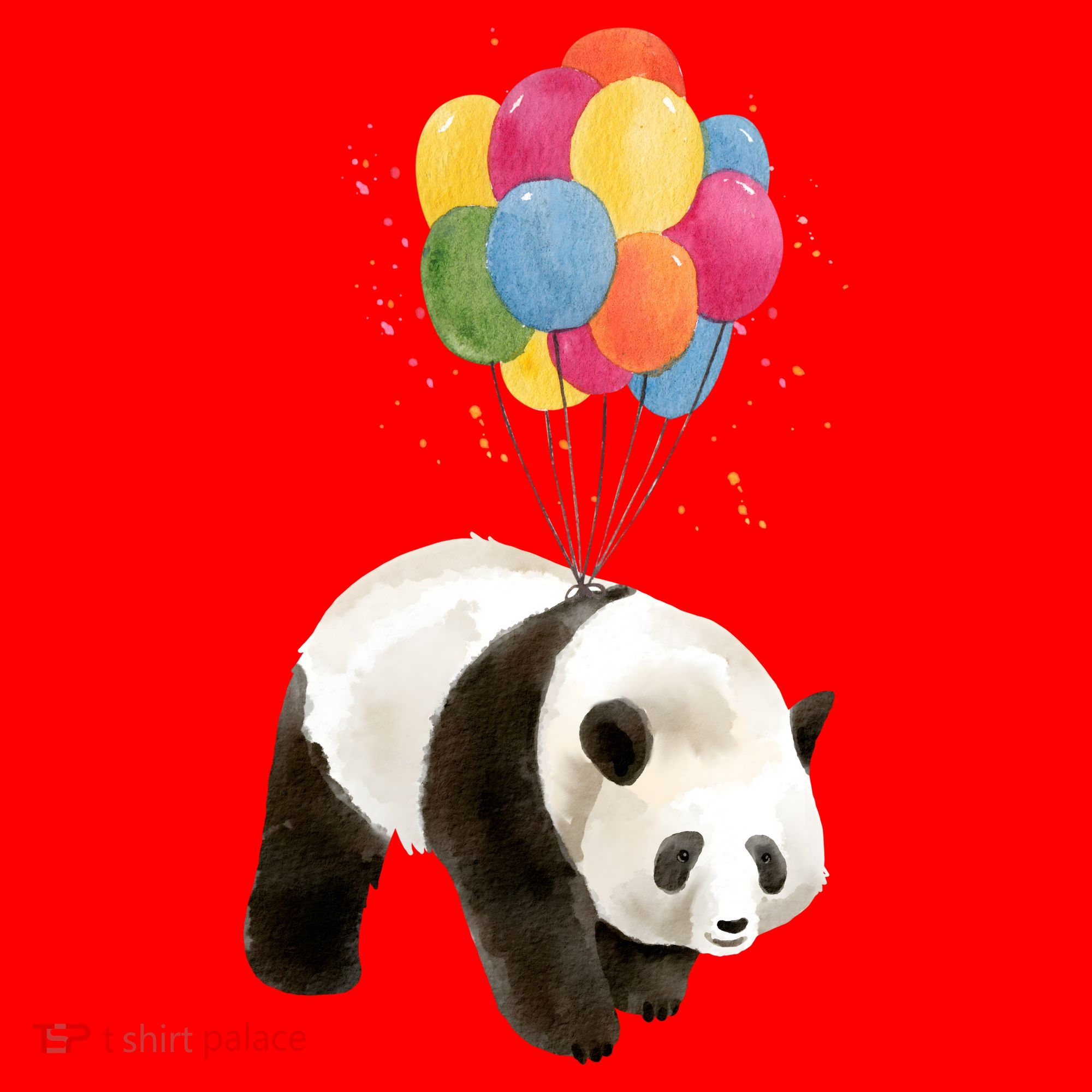 Happy Celebration Panda Balloon Santa Hat