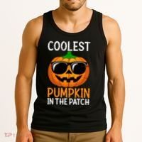 Halloween Coolest Pumpkin In The Patch Tank Top thumb 3