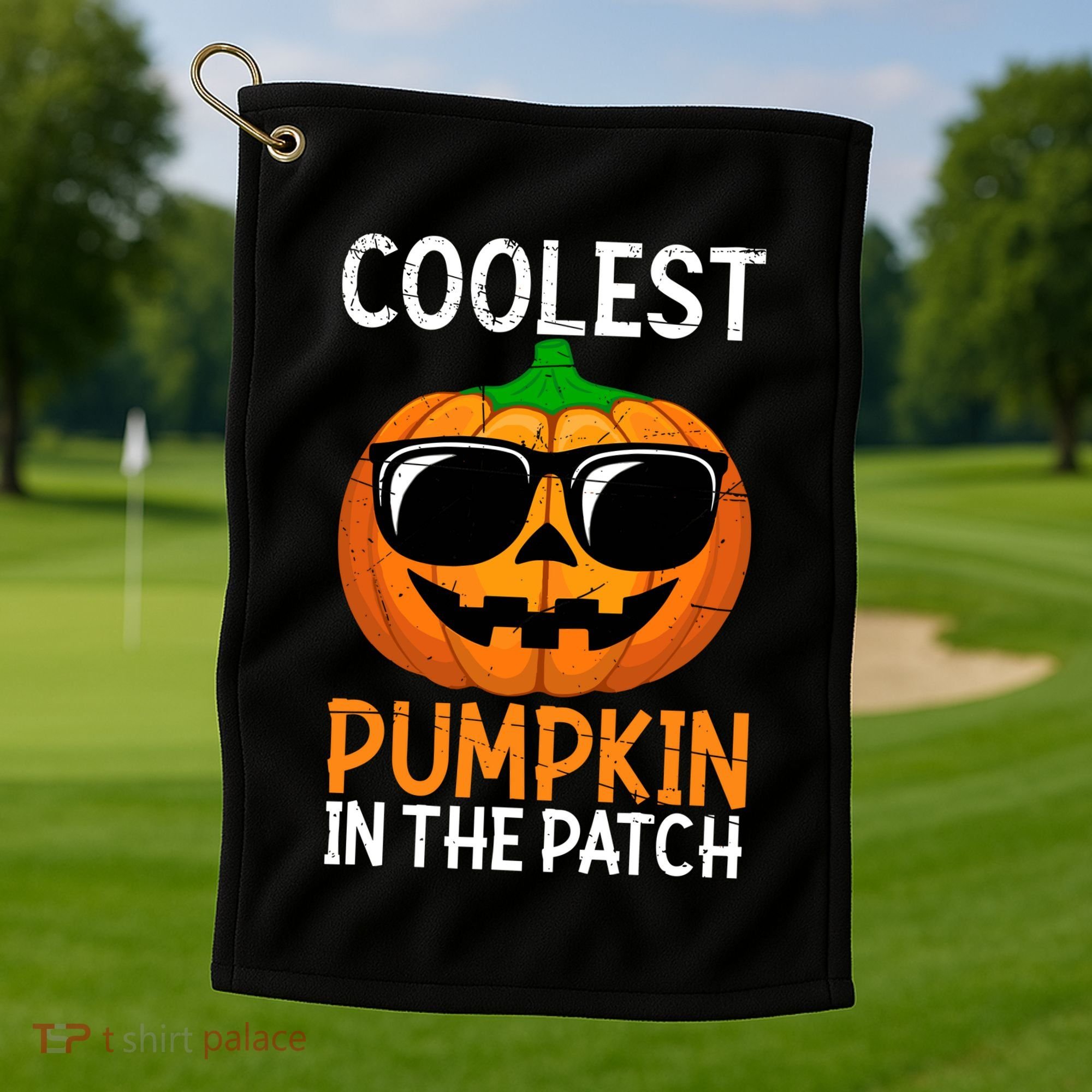 Halloween Coolest Pumpkin In The Patch Golf Towel