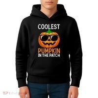 Halloween Coolest Pumpkin In The Patch Kids Hoodie thumb 4