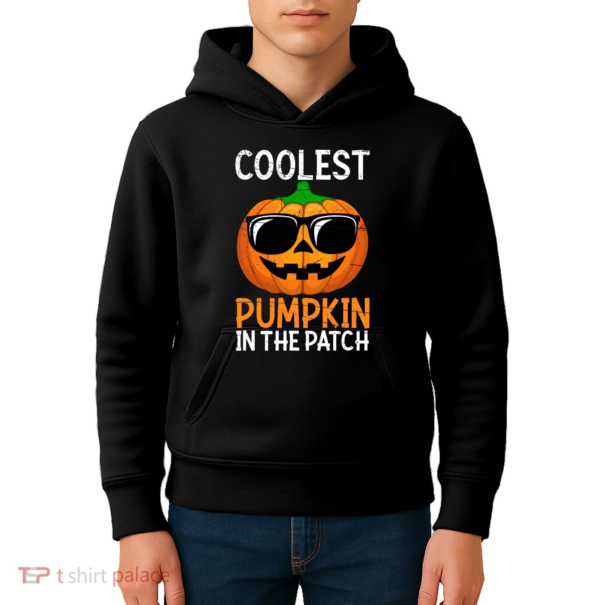 Halloween Coolest Pumpkin In The Patch Kids Hoodie
