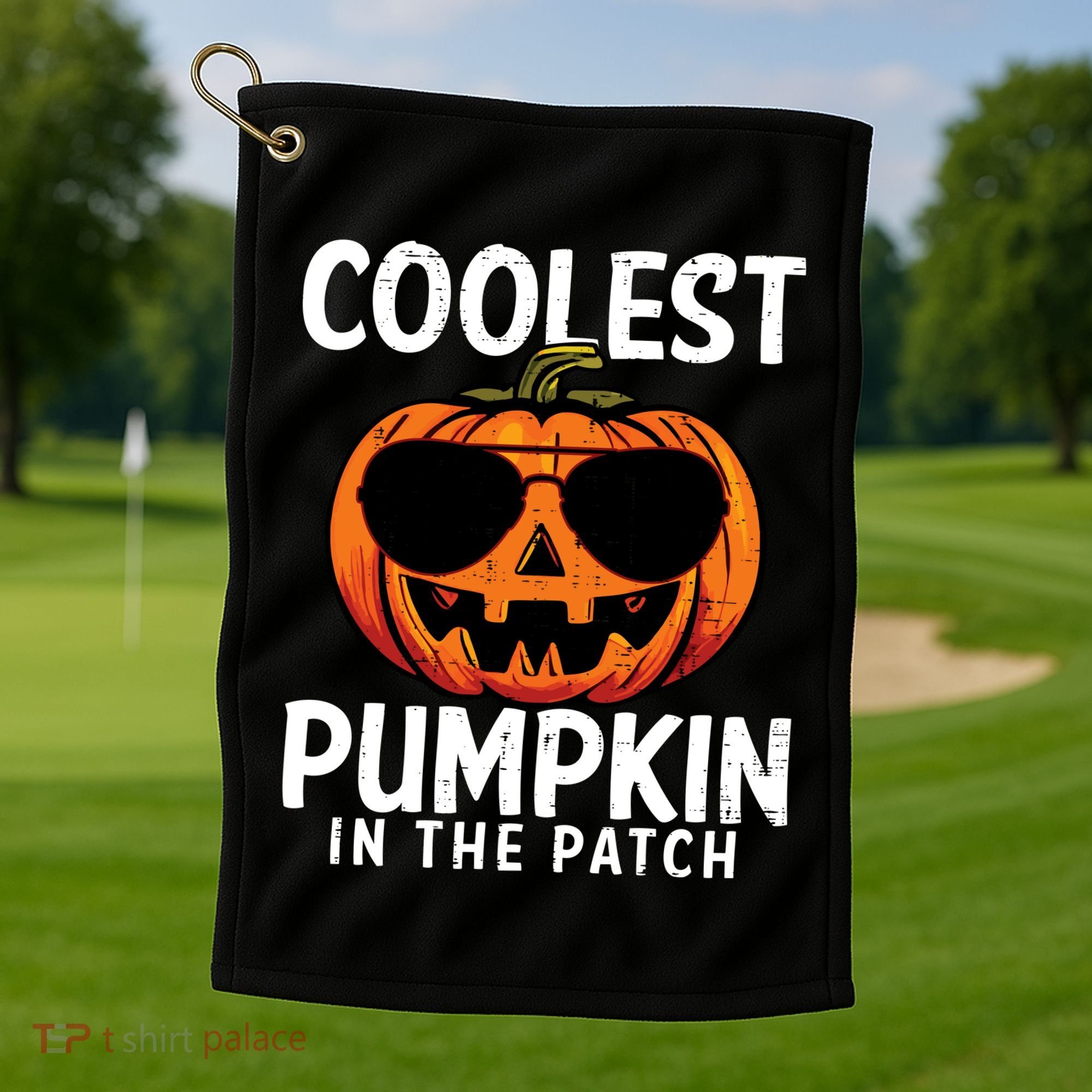 Halloween Coolest Pumpkin In The Patch Golf Towel