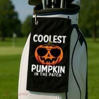 Halloween Coolest Pumpkin In The Patch Golf Towel thumb 2