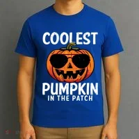 Halloween Coolest Pumpkin In The Patch T-Shirt thumb 3