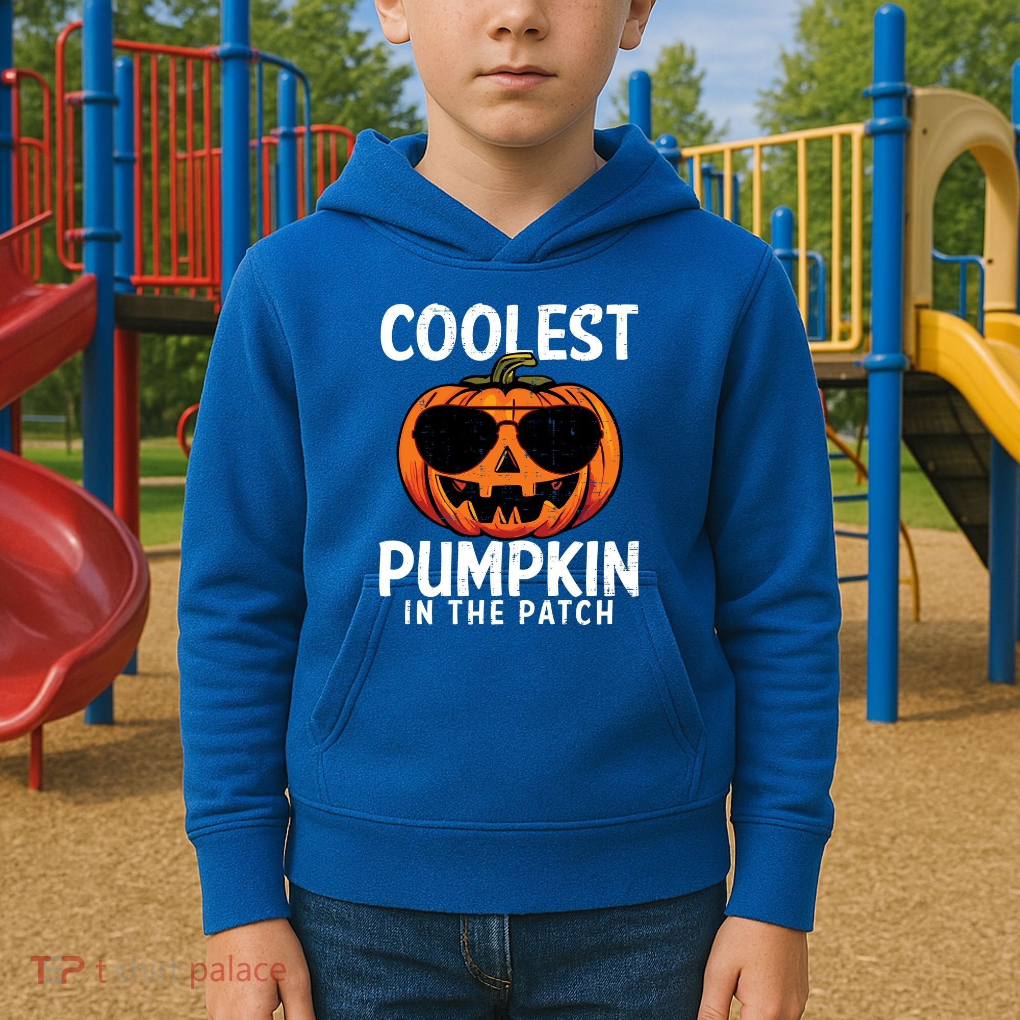 Halloween Coolest Pumpkin In The Patch Kids Hoodie