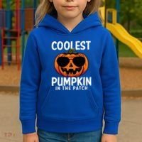 Halloween Coolest Pumpkin In The Patch Kids Hoodie thumb 3