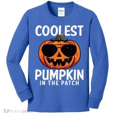 Halloween Coolest Pumpkin In The Patch Kids Long Sleeve Shirt