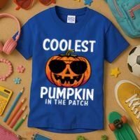 Halloween Coolest Pumpkin In The Patch Kids T-Shirt thumb 3
