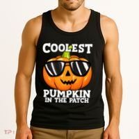Halloween Coolest Pumpkin In The Patch Tank Top thumb 3
