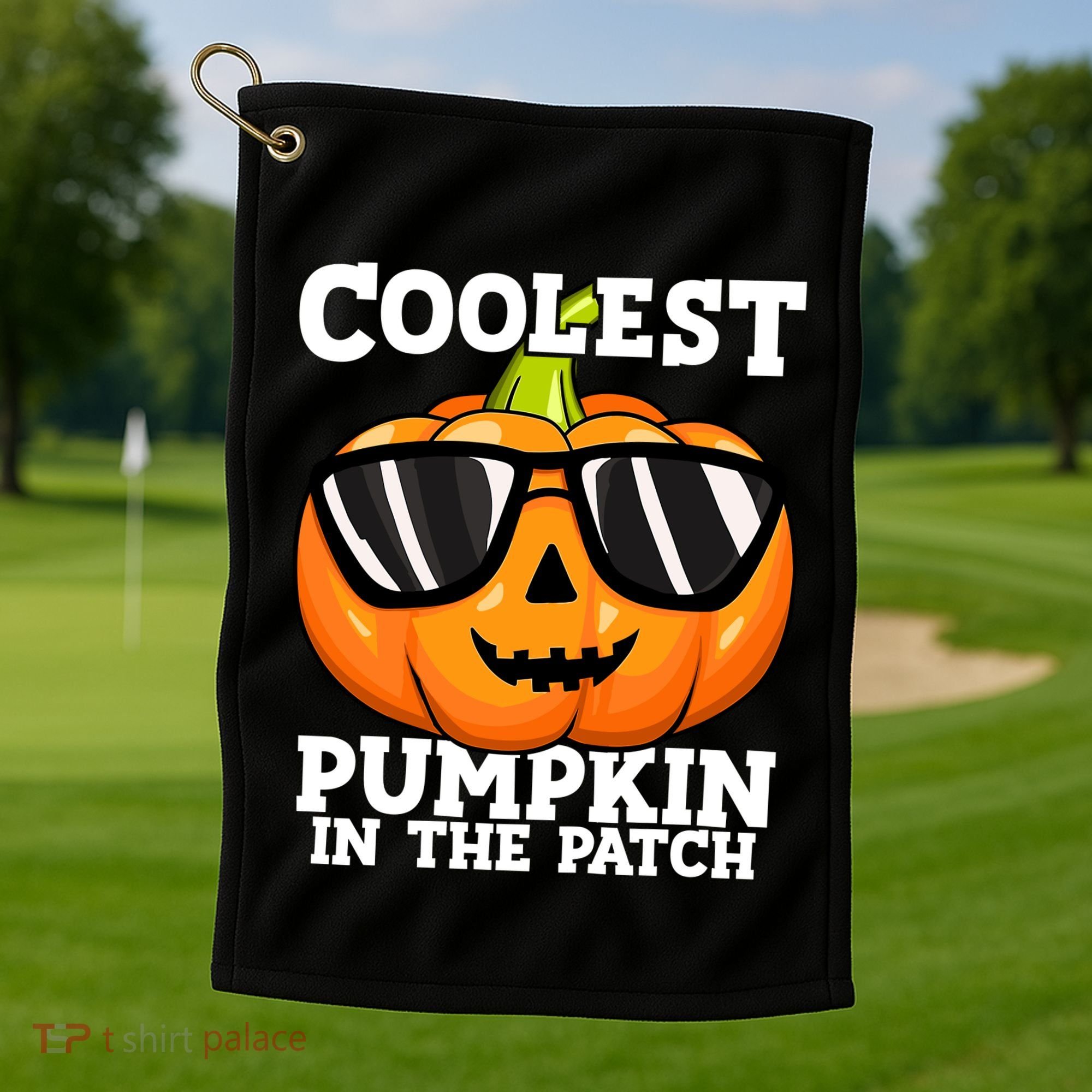 Halloween Coolest Pumpkin In The Patch Golf Towel