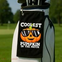 Halloween Coolest Pumpkin In The Patch Golf Towel thumb 2