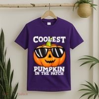 Halloween Coolest Pumpkin In The Patch T-Shirt thumb 2