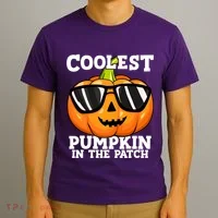 Halloween Coolest Pumpkin In The Patch T-Shirt thumb 3