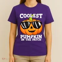 Halloween Coolest Pumpkin In The Patch T-Shirt thumb 4