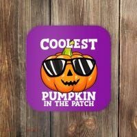 Halloween Coolest Pumpkin In The Patch Coaster thumb 0