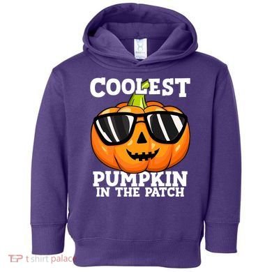 Halloween Coolest Pumpkin In The Patch Toddler Hoodie