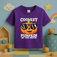 Halloween Coolest Pumpkin In The Patch Toddler T-Shirt thumb 3