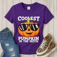 Halloween Coolest Pumpkin In The Patch Women's T-Shirt thumb 3