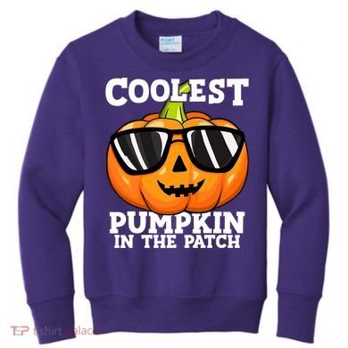 Halloween Coolest Pumpkin In The Patch Kids Sweatshirt