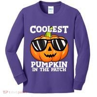 Halloween Coolest Pumpkin In The Patch Kids Long Sleeve Shirt thumb 0