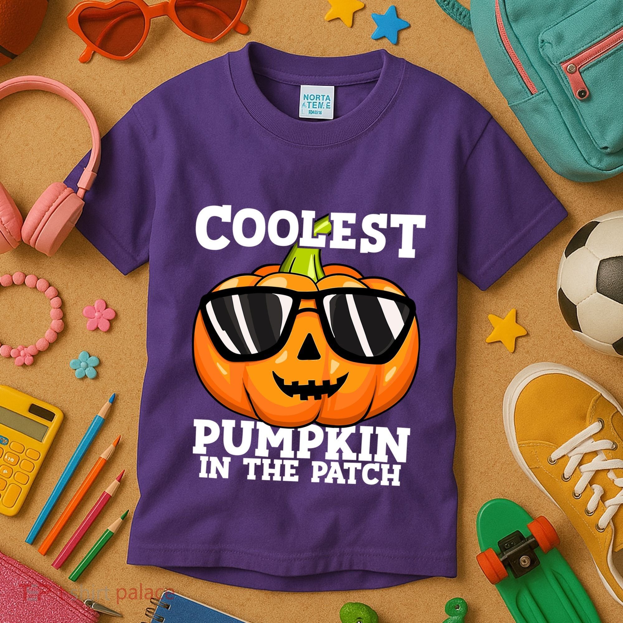 Halloween Coolest Pumpkin In The Patch Kids T-Shirt