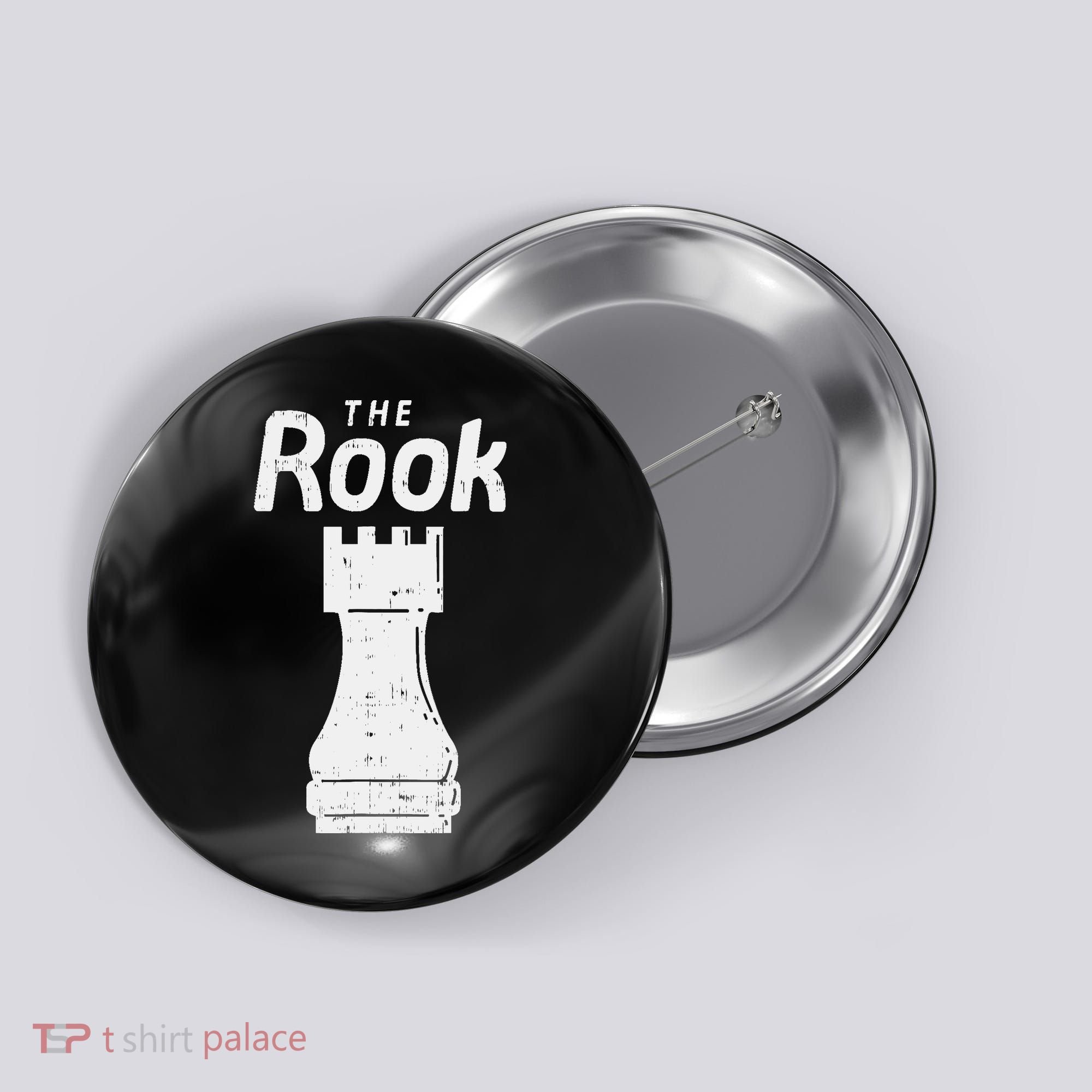 Halloween Chess Piece The Rook Matching Costume Button