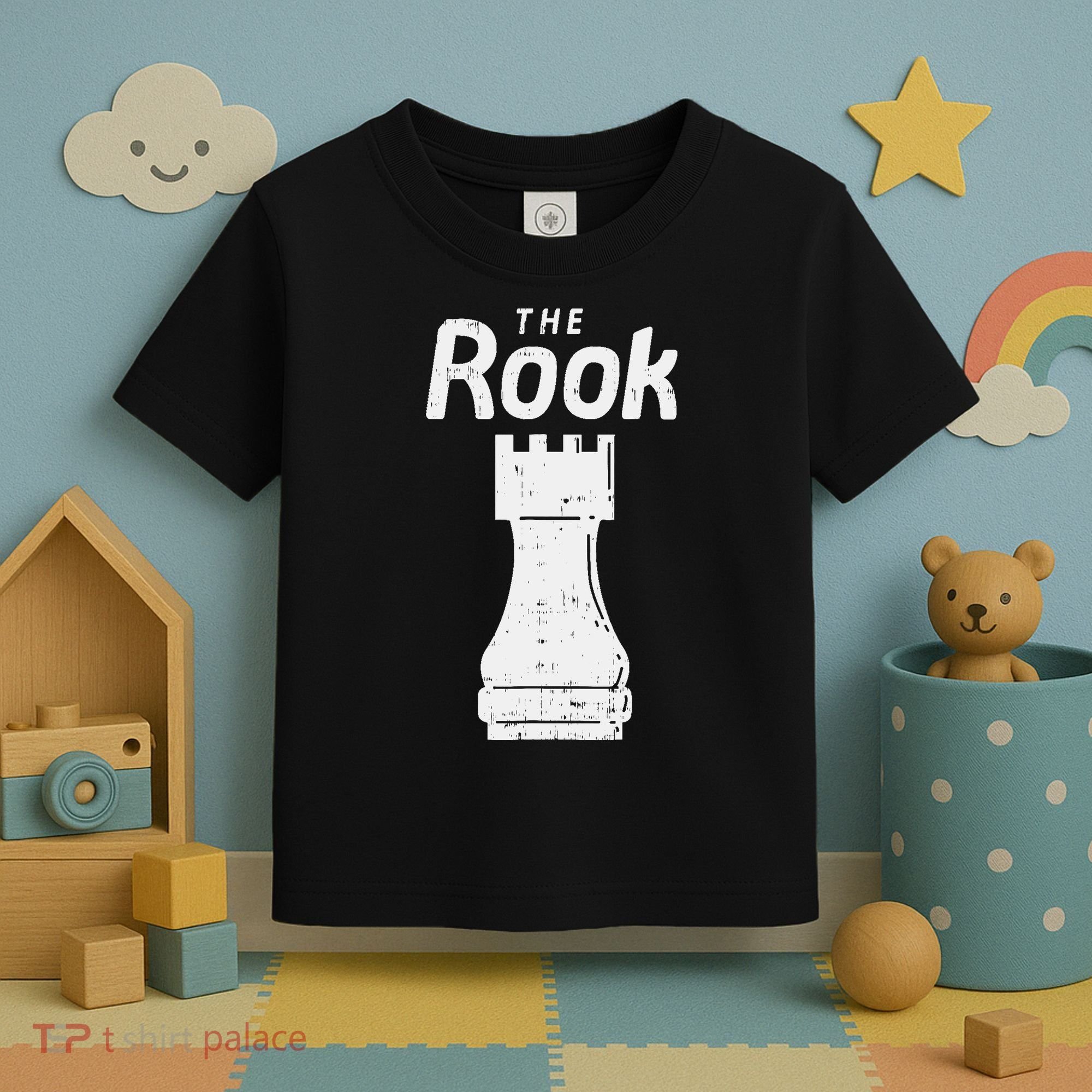 Halloween Chess Piece The Rook Matching Costume Toddler T-Shirt