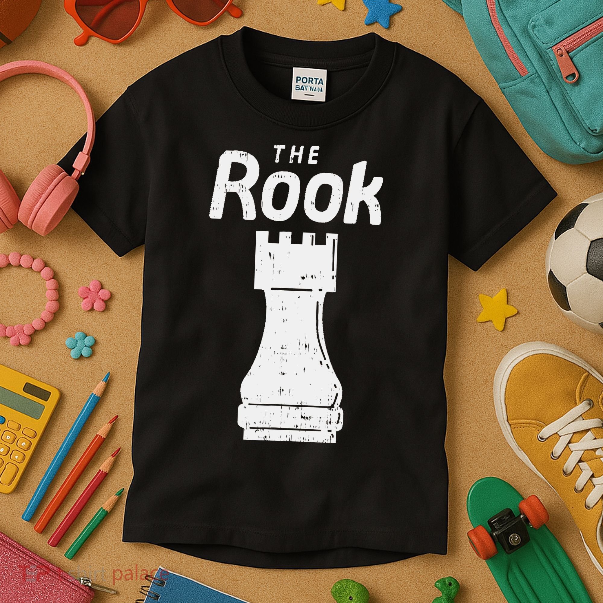 Halloween Chess Piece The Rook Matching Costume Kids T-Shirt