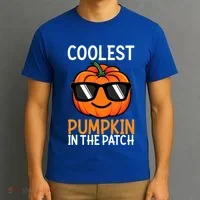 Halloween Coolest Pumpkin In The Patch T-Shirt thumb 3