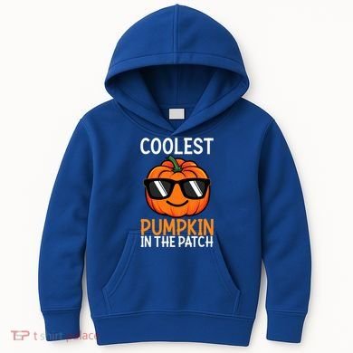 Halloween Coolest Pumpkin In The Patch Kids Hoodie