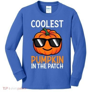 Halloween Coolest Pumpkin In The Patch Kids Long Sleeve Shirt
