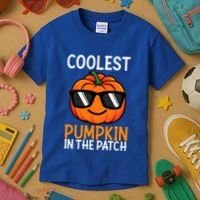 Halloween Coolest Pumpkin In The Patch Kids T-Shirt thumb 3