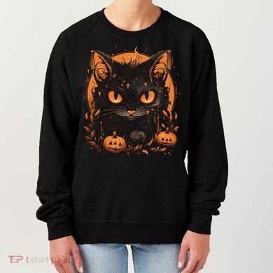 Halloween Cat Pumpkins Women's Sweatshirt