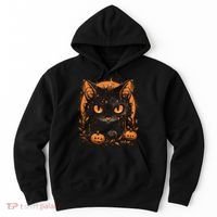 Halloween Cat Pumpkins Hoodie thumb 0