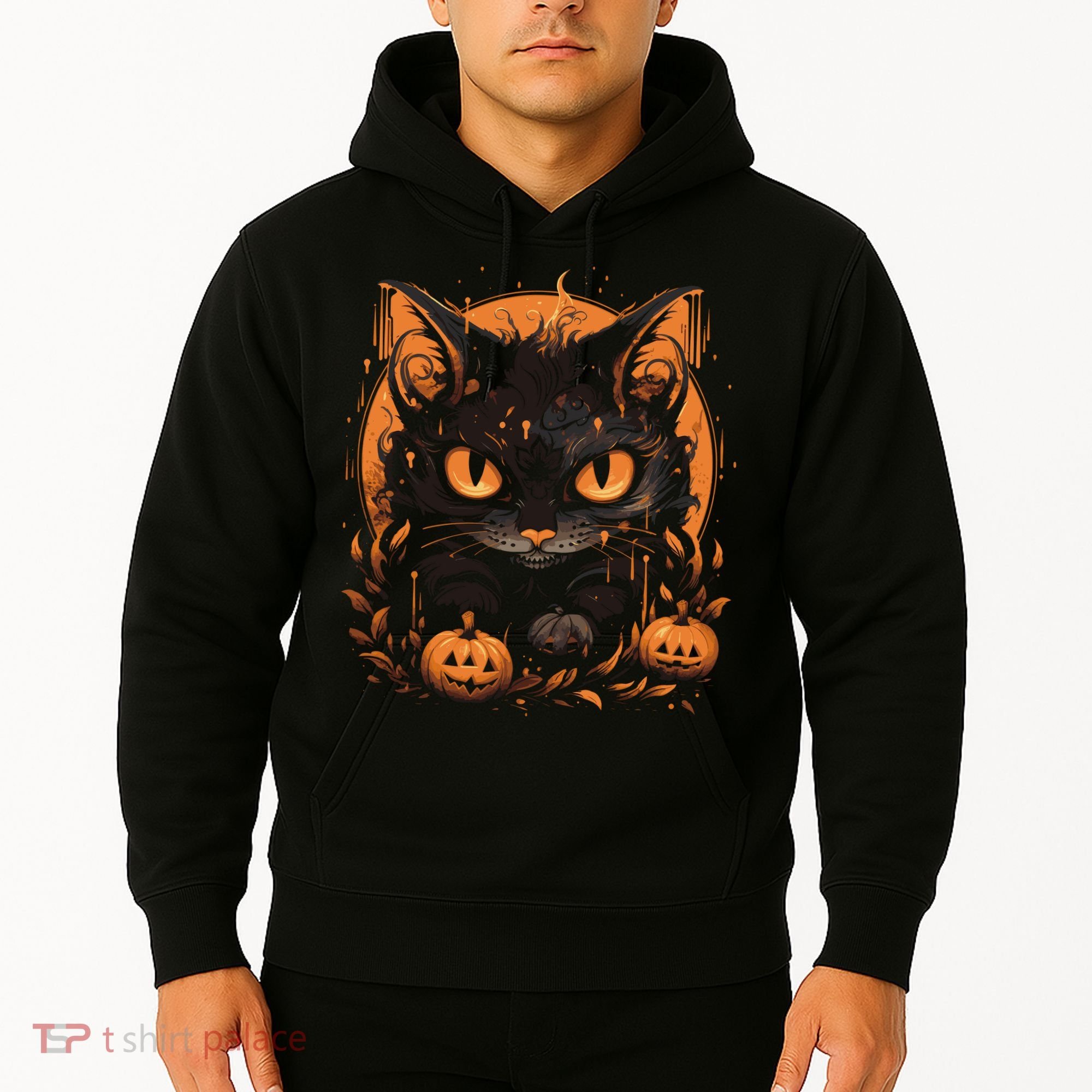 Halloween Cat Pumpkins Hoodie