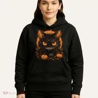 Halloween Cat Pumpkins Hoodie thumb 5