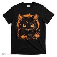 Halloween Cat Pumpkins T-Shirt thumb 0
