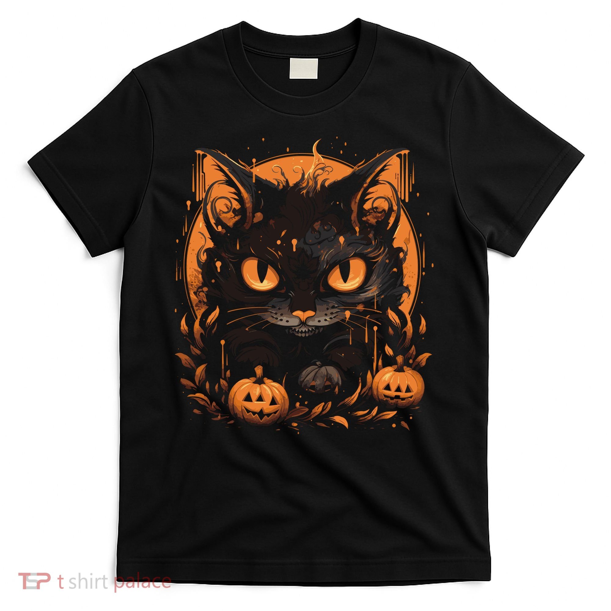Halloween Cat Pumpkins T-Shirt