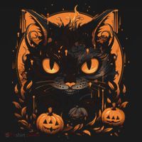 Halloween Cat Pumpkins Baby Long Sleeve Bodysuit thumb 2