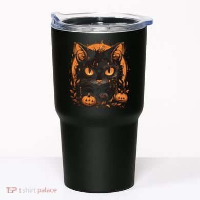 Halloween Cat Pumpkins Tumbler