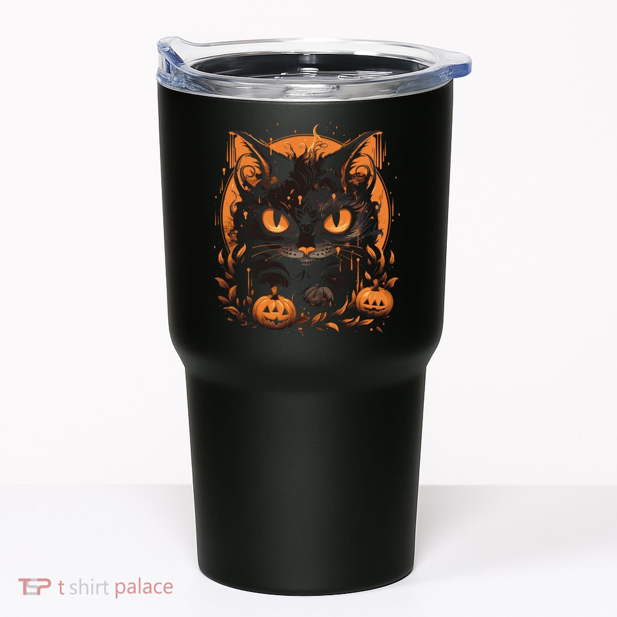 Halloween Cat Pumpkins Tumbler