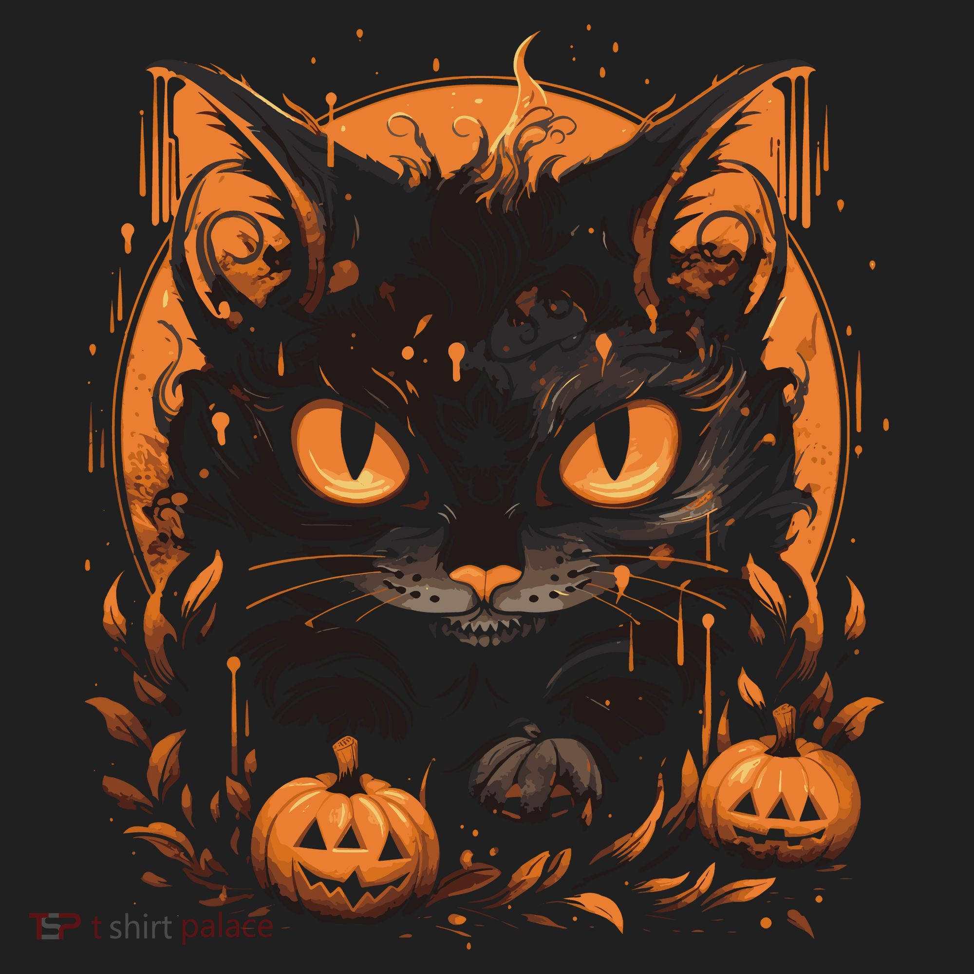 Halloween Cat Pumpkins Hat